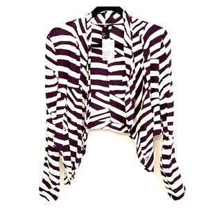 H&M Navy Blue & White Blazer